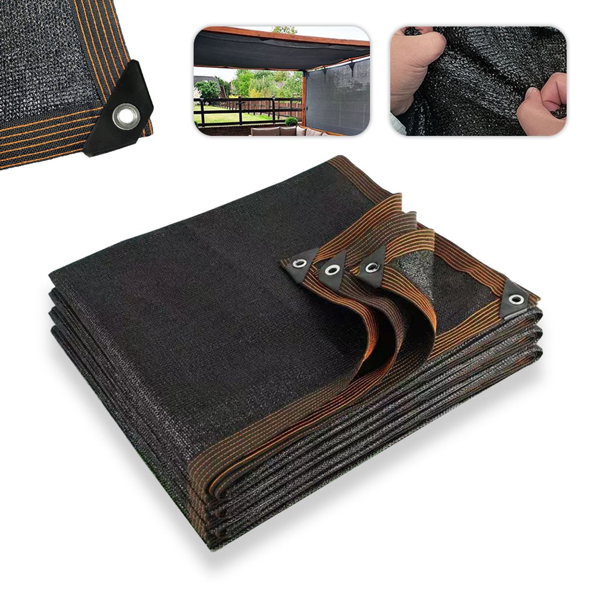 GENERICO - Malla Raschel Neto Sombra Exterior Protector Solar 4x5m
