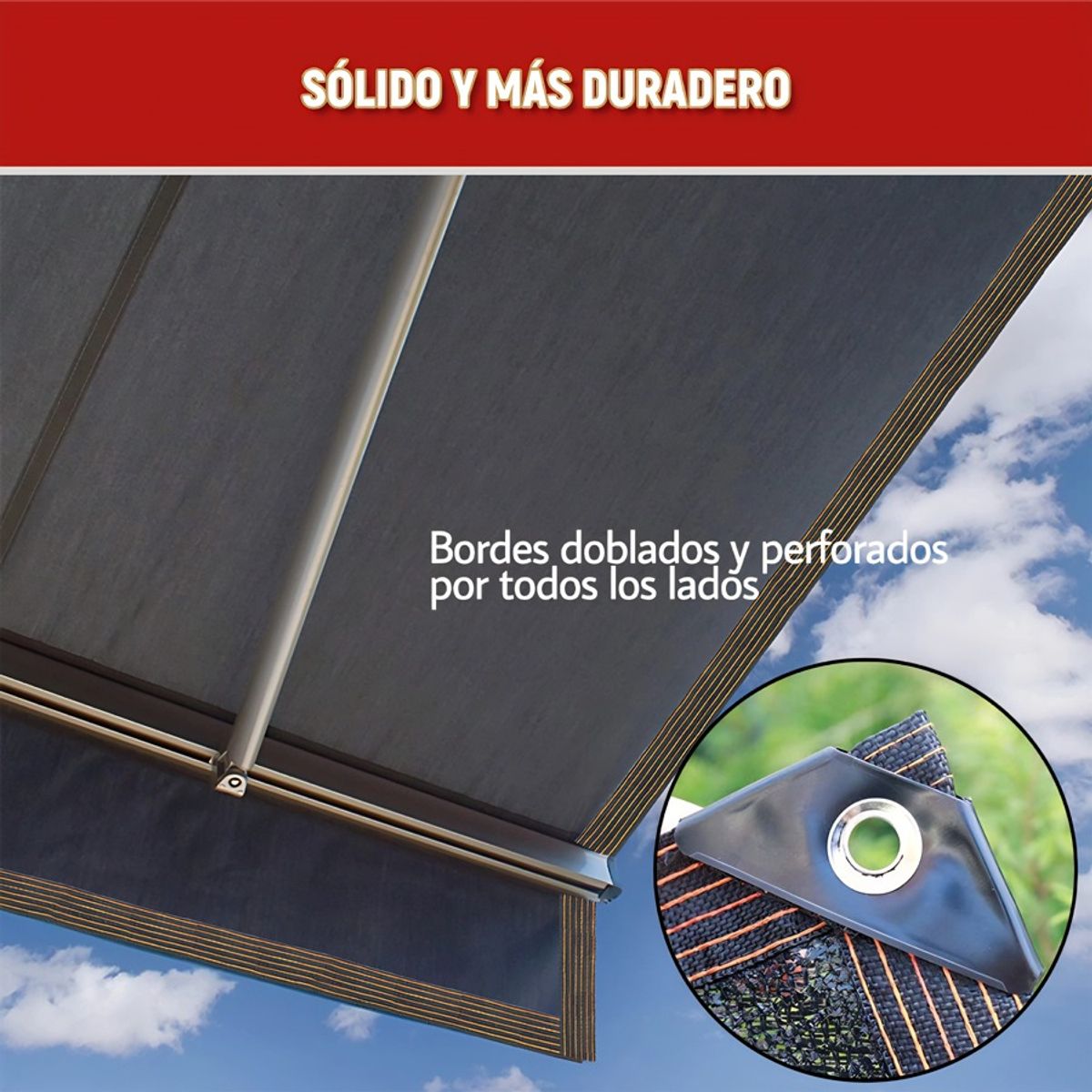 GENERICO - Malla Raschel Neto Sombra Exterior Protector Solar 4x5m