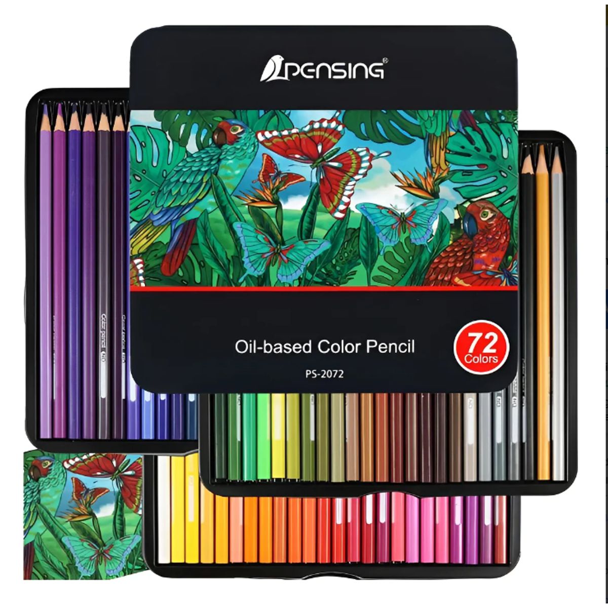 GENERICO - Set 72 Lapices Colores Arte Profesional Base Aceite Dibujo