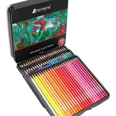 GENERICO - Set 72 Lapices Colores Arte Profesional A Base Aceite Dibujo Multiolor
