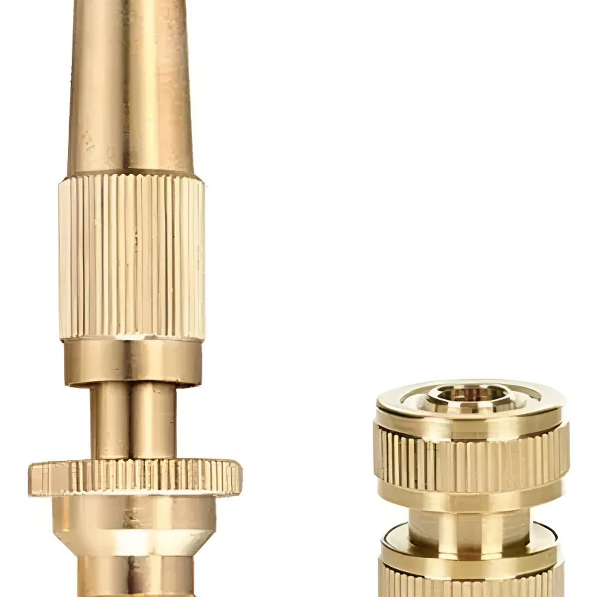 KUANGYE - Kit Conector Y Pistola Riego Pitón Para Manguera 12 Bronce
