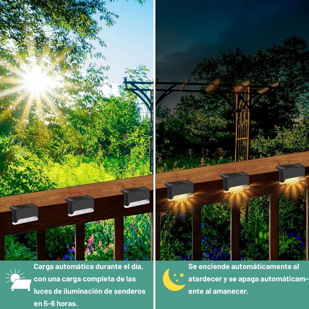 GENERICO - 4 Luces Solares Para Exteriores Impermeables Para Interior