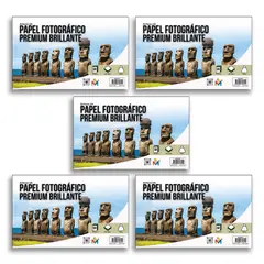 MALIK - 5x Papel Foto 13x18 210g - 500 Hojas 5x7 Pulgadas Inkjet