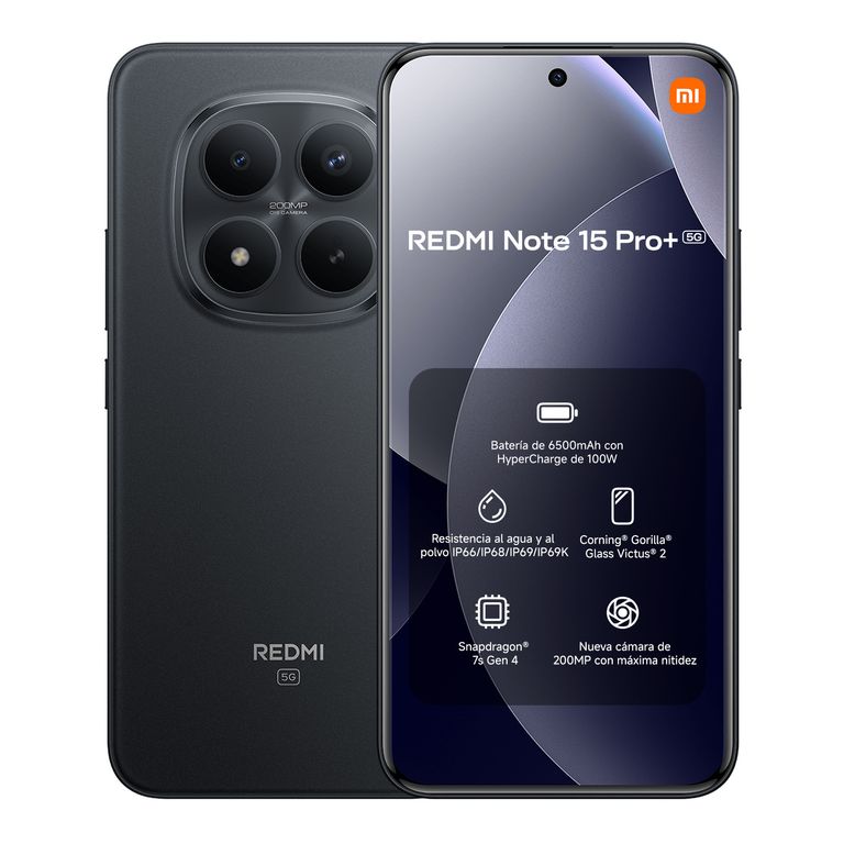 REDMI Note 15 Pro+ 5G Negro 8GB + 256GB