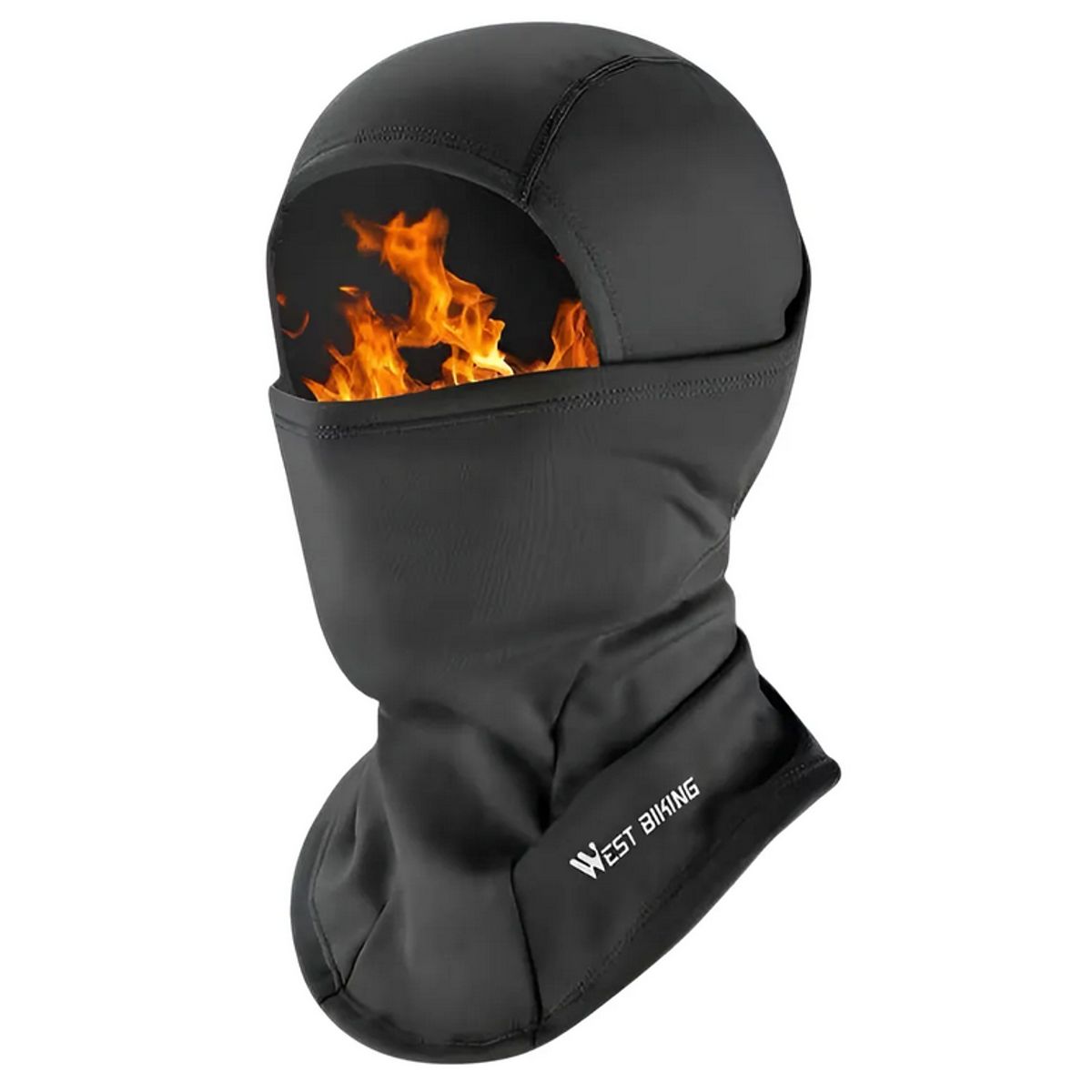WEST BIKING - Balaclava Micropolar Mascara Negra Para Ciclismo Negro Termica
