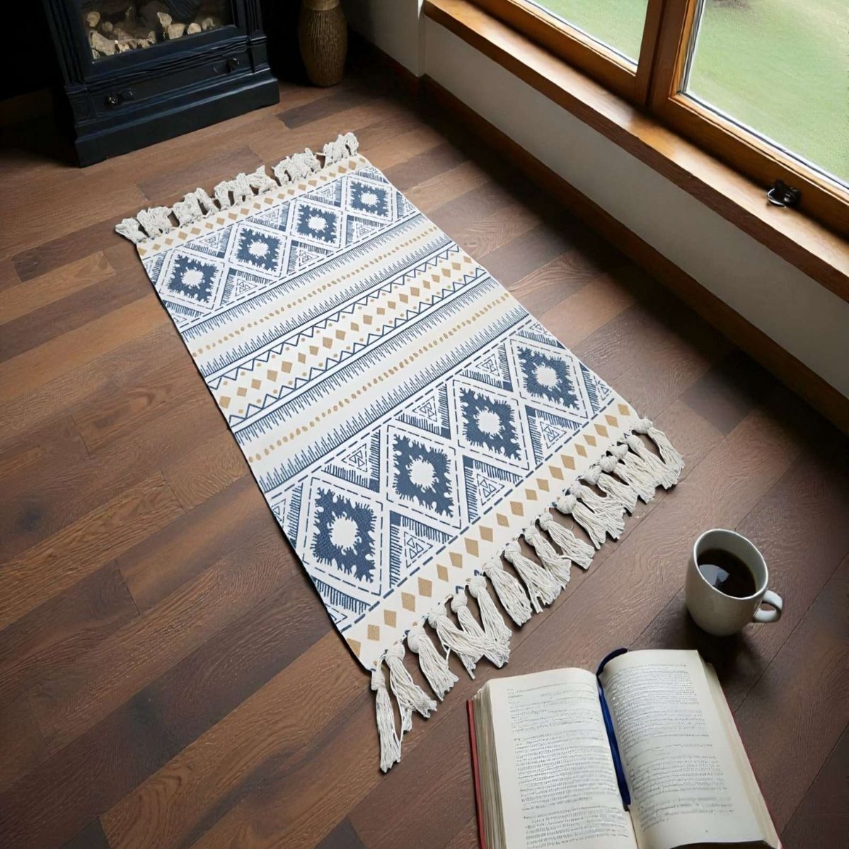 GENERICO - SET DE 2 BAJADAS DE CAMAS DECORATIVAS 60x90cm