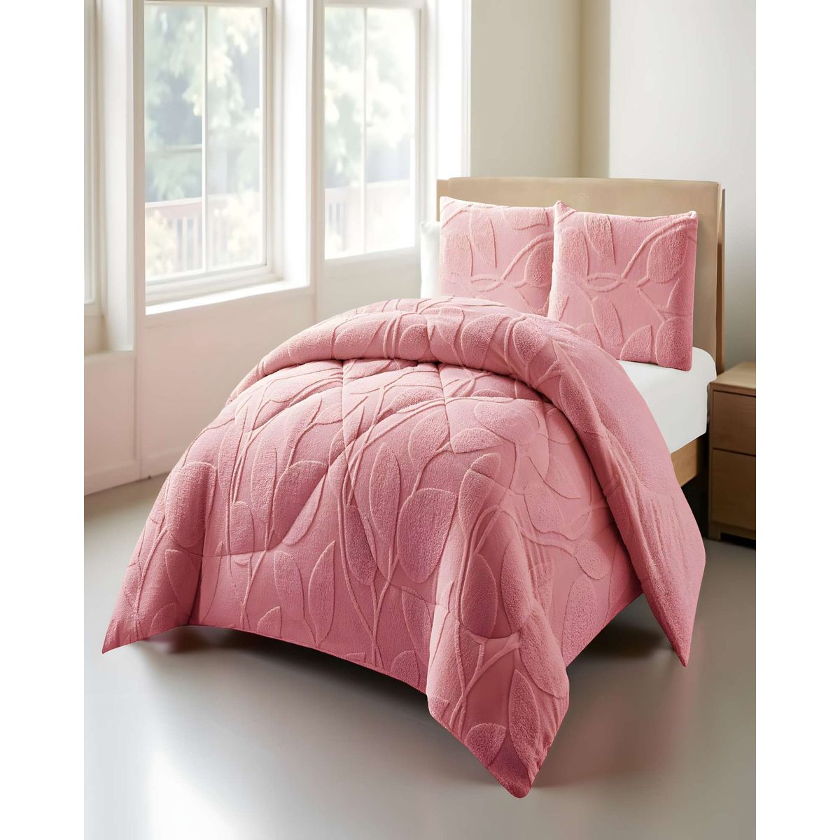 GENERICO - PLUMON DE INVERNO  KING ROSADO 250x270cm