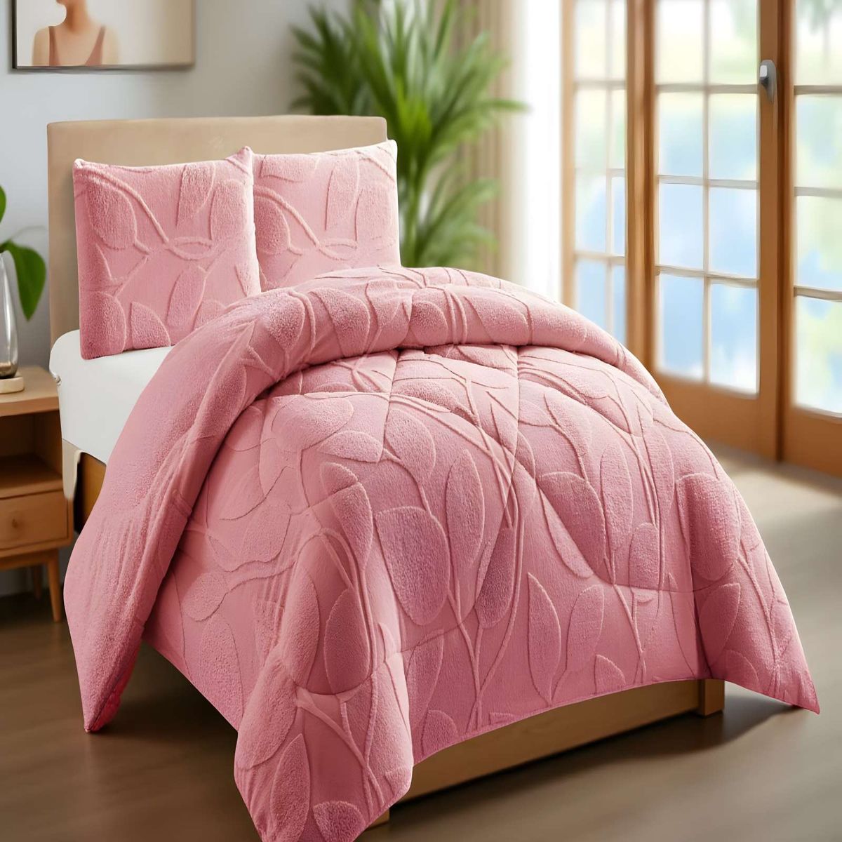 GENERICO - PLUMON DE INVERNO  KING ROSADO 250x270cm