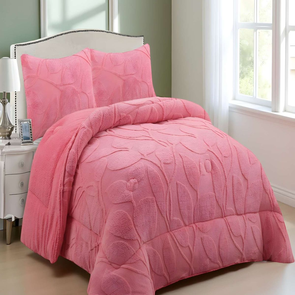 GENERICO - PLUMON DE INVERNO  KING ROSADO 250x270cm
