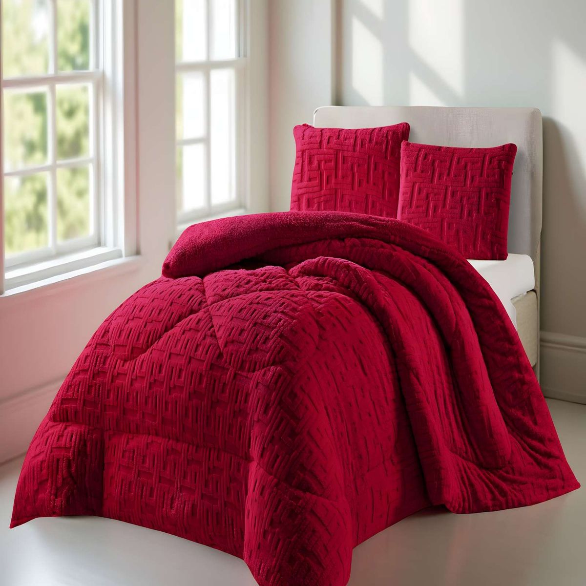 GENERICO - PLUMON DE INVERNO  2 PLAZAS BURDEO 230x250cm