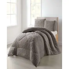 GENERICO - PLUMON DE INVERNO 2 PLAZAS GRIS 230x250cm