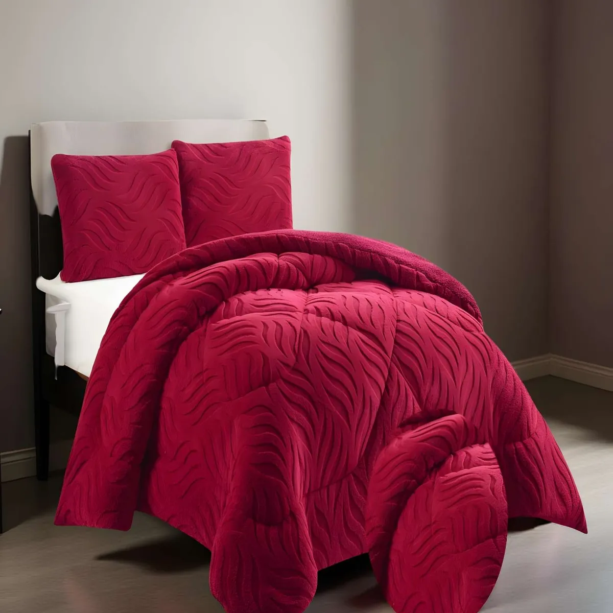 GENERICO - PLUMON DE INVERNO  2 PLAZAS BURDEO 230x250cm