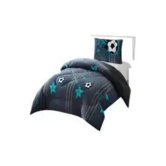 GENERICO - COBERTOR PLUSH CON CHIPORRO PLAZA Y MEDIA 180X200CM GRIS C9