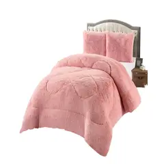 GENERICO - COBERTORES DE PELUDOS CON CHIPORRO 2 PLAZAS 230X250CM ROSA1