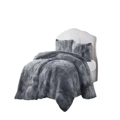GENERICO - COBERTORES DE PELUDOS CON CHIPORRO 2 PLAZAS 230X250CM GRIS C