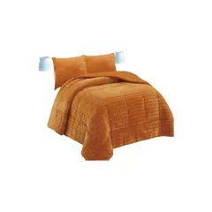 GENERICO - COBERTOR CON CHIPORRO 2 PLAZAS 230X250CM MOSTAZA B4