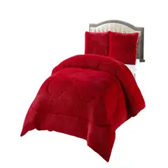 GENERICO - COBERTORES DE PELUDOS CON CHIPORRO KING 250X270CM ROJO