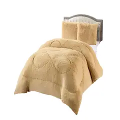 GENERICO - COBERTORES DE PELUDOS CON CHIPORRO KING 250X270CM BEIGE