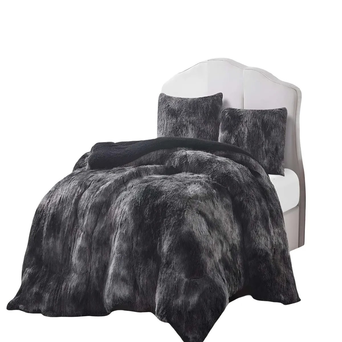 GENERICO - COBERTORES DE PELUDOS CON CHIPORRO KING 250X270CM NEGRO