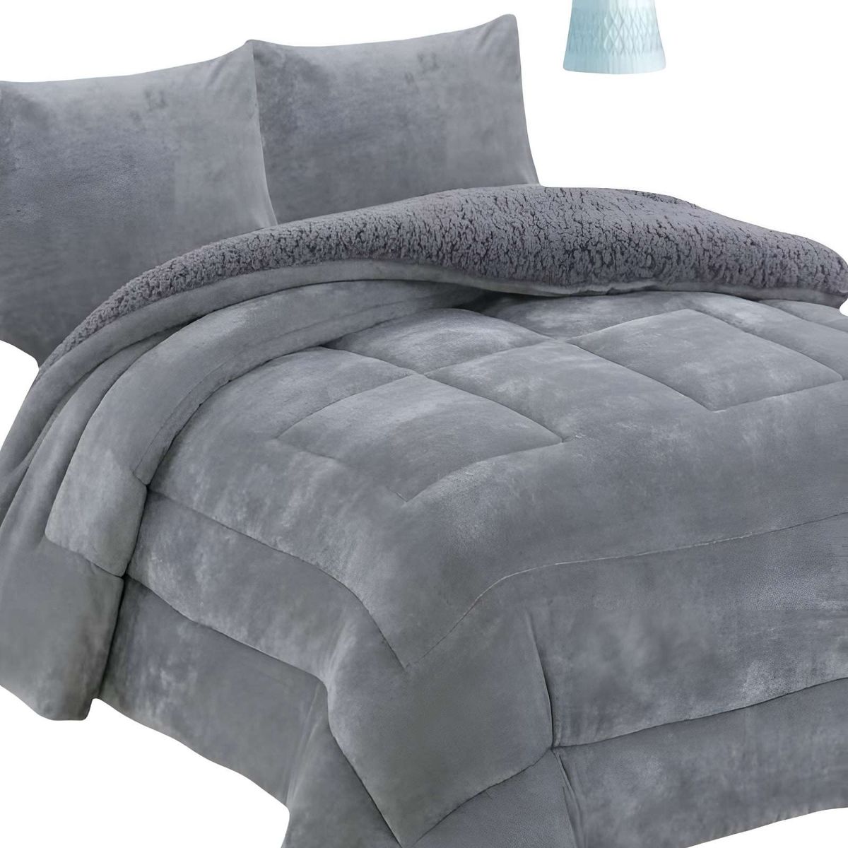 GENERICO - COBERTOR CON CHIPORRO KING 250X270CM GRIS B17