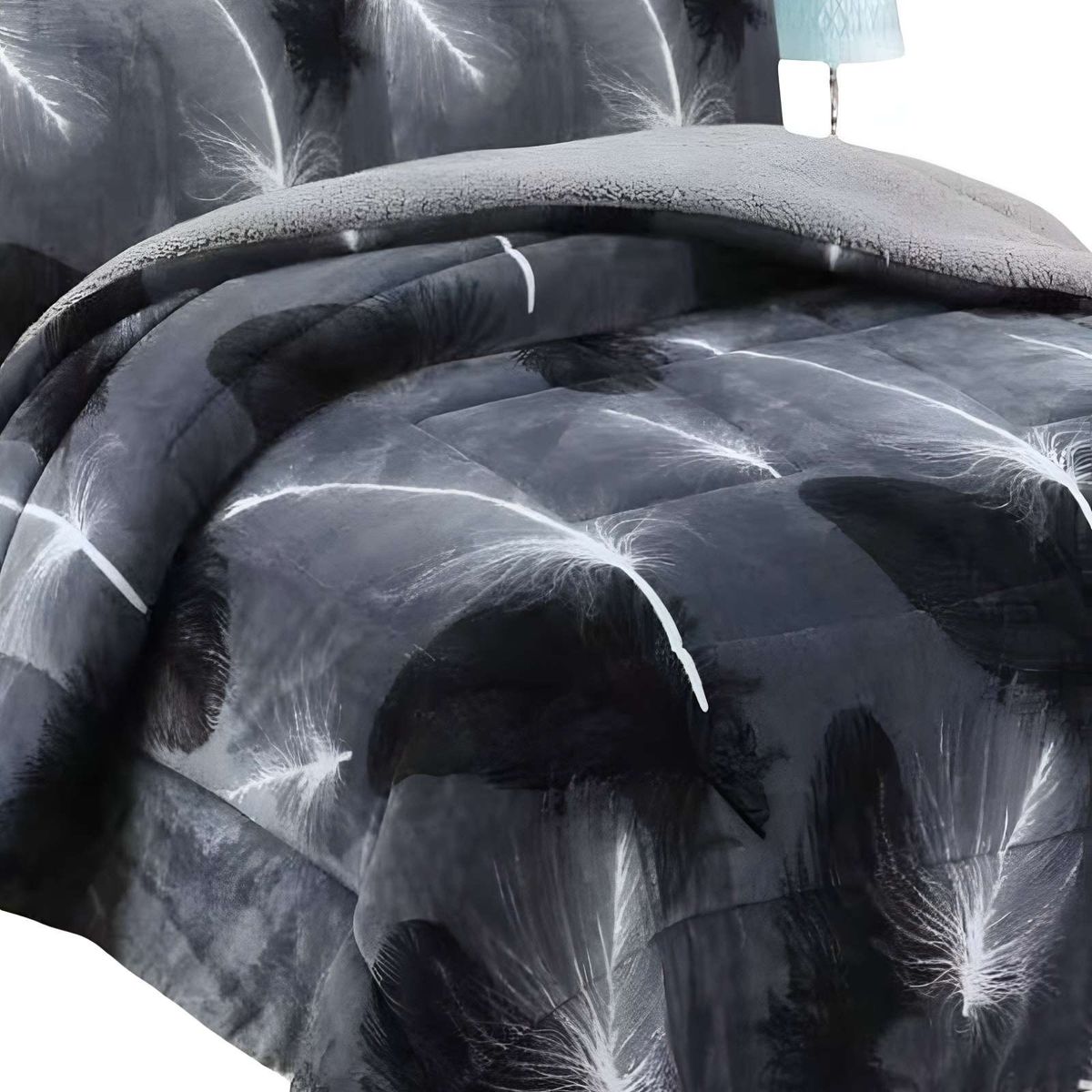 GENERICO - COBERTOR CON CHIPORRO KING 250X270CM GRIS B20