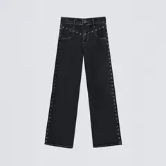 RAINDOOR - Pantalon Ojal Frontal Negro