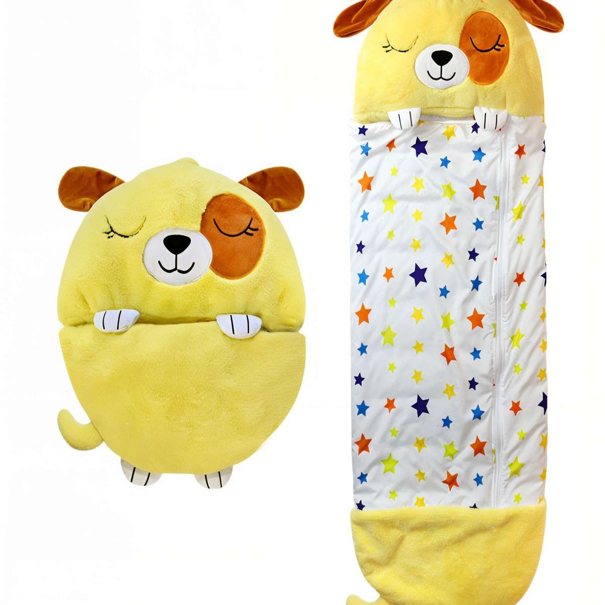 GENERICO - SACO EN FORMA DE PERRITO PARA DORMIR COLOR AMARILLO