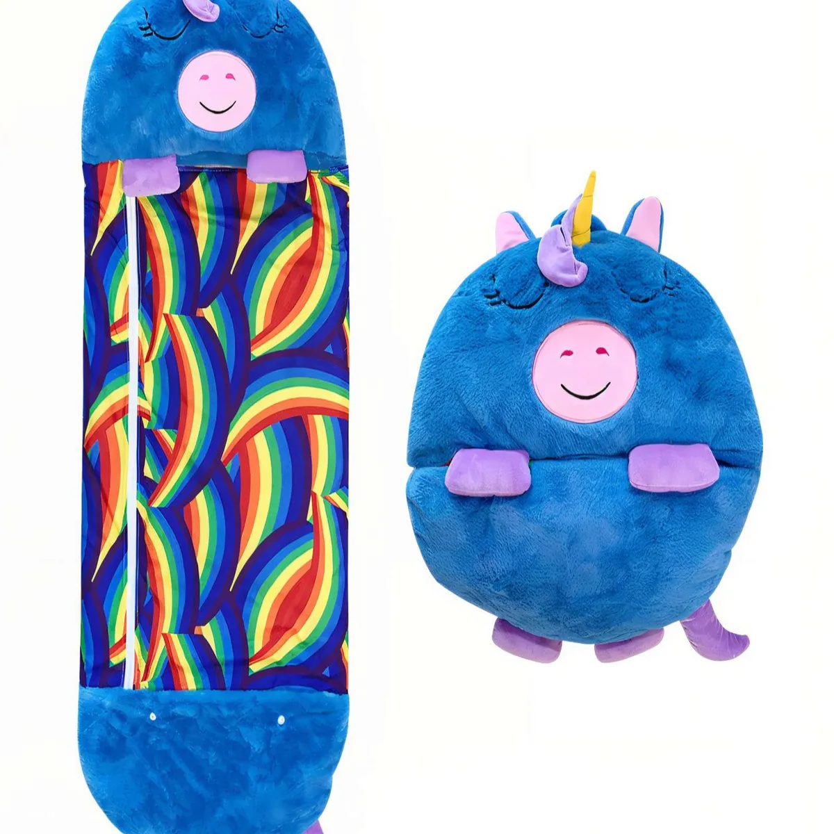 GENERICO - SACO EN FORMA DE UNICORNIO PARA DORMIR COLOR AZUL