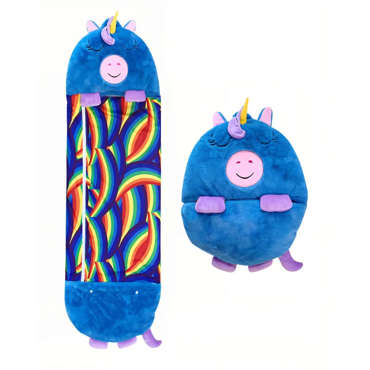 GENERICO - SACO EN FORMA DE UNICORNIO PARA DORMIR COLOR AZUL