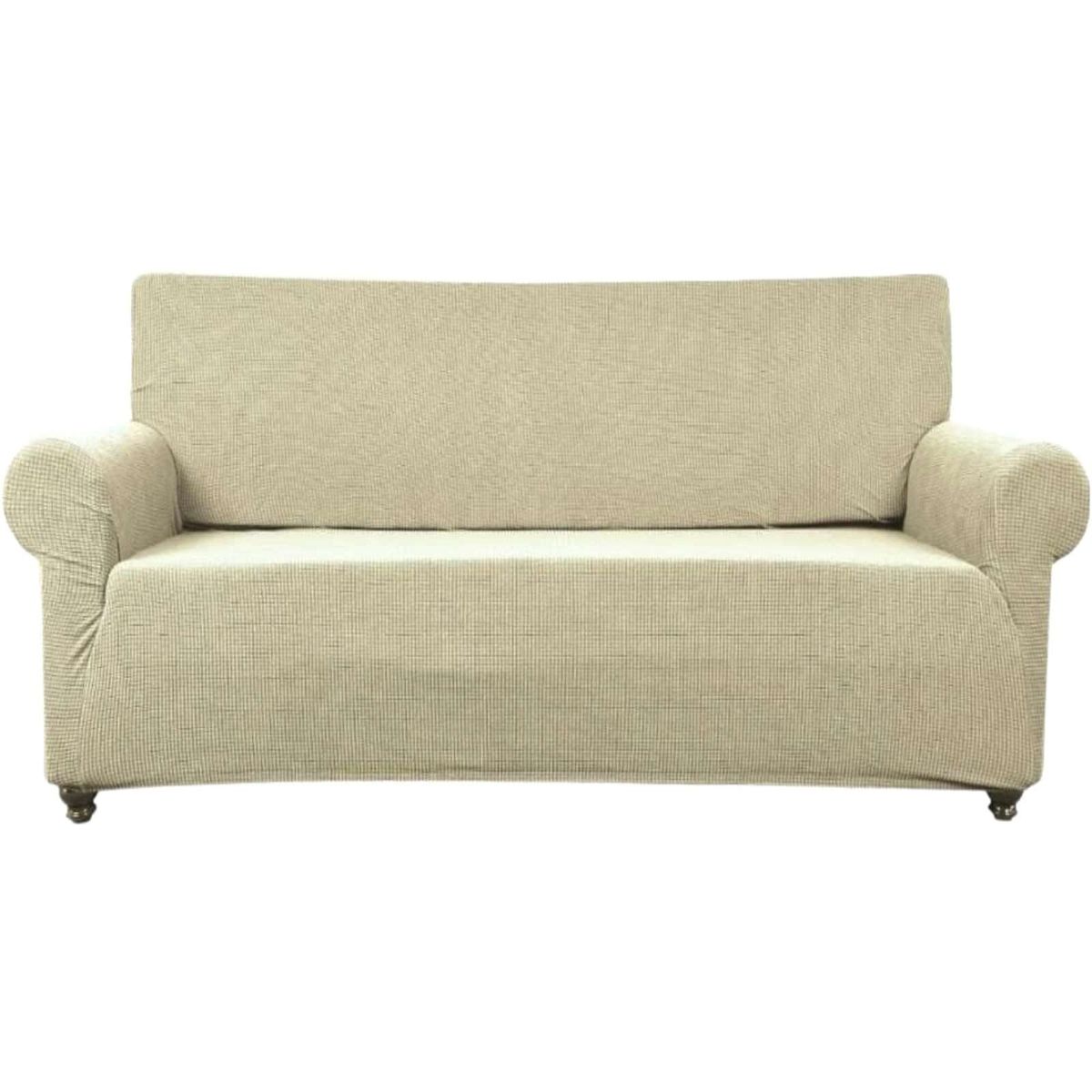 GENERICO - FUNDA DE SILLON 3 CUERPOS CUADRILLE BEIGE