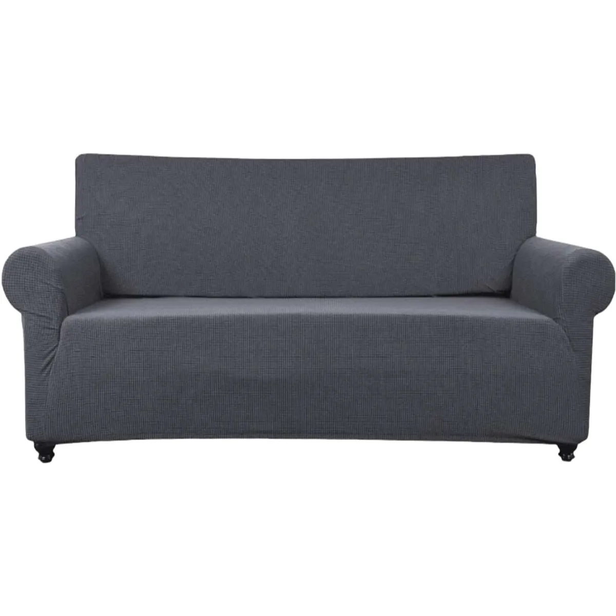 GENERICO - FUNDA DE SILLON 3 CUERPOS CUADRILLE GRIS