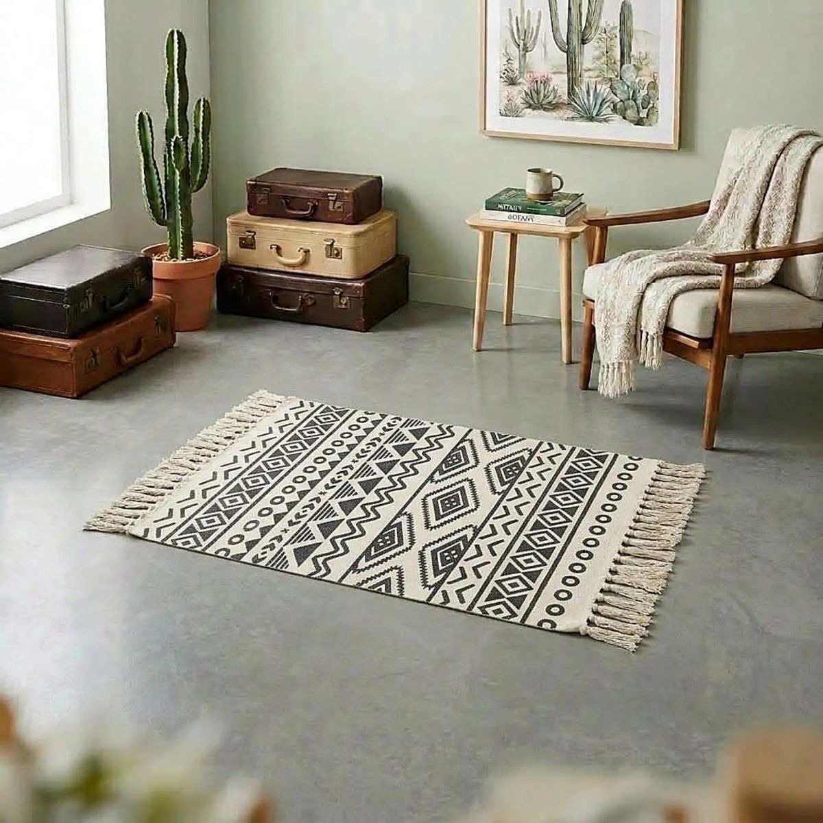 GENERICO - SET DE 2 BAJADAS DE CAMAS DECORATIVAS 60x90cm 01