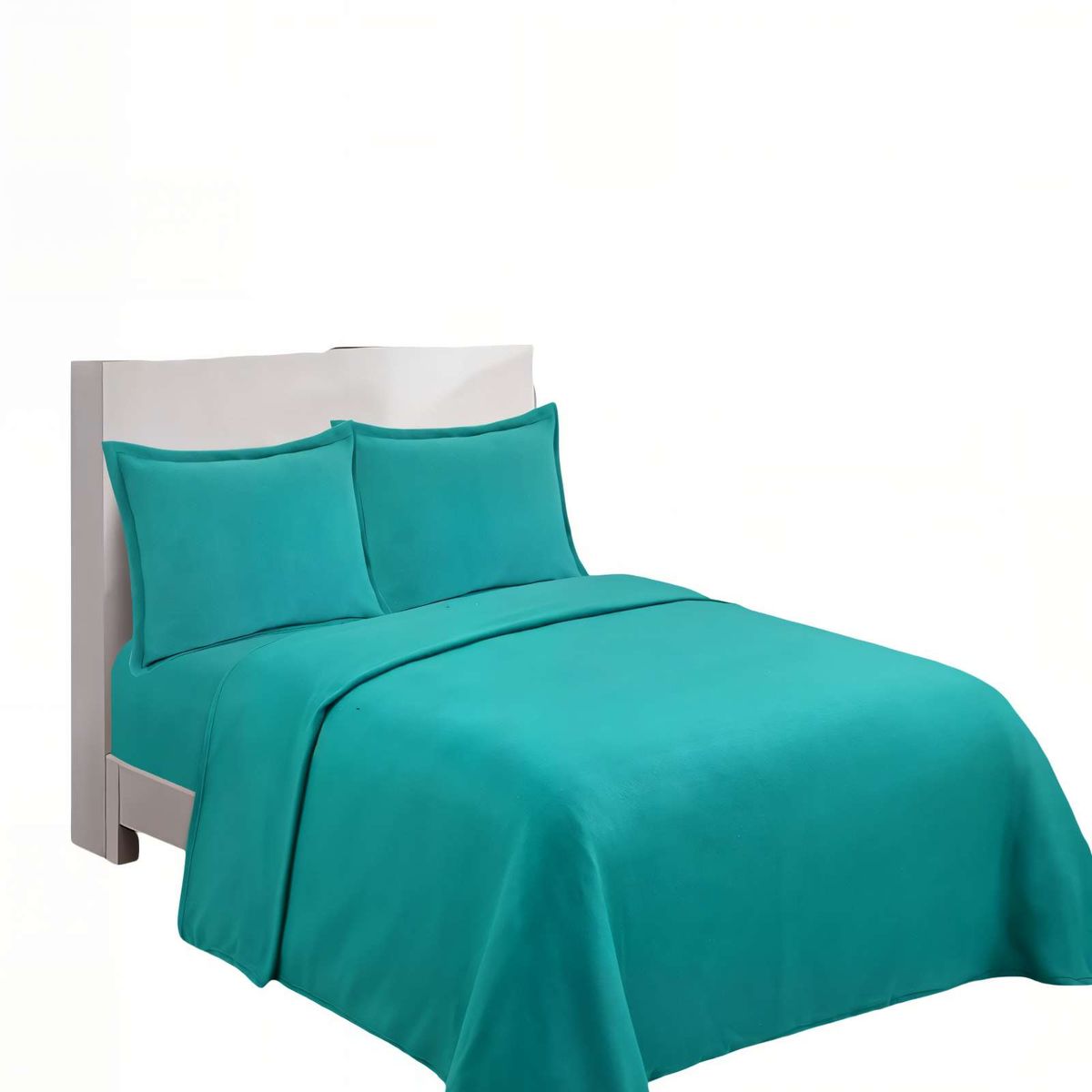 GENERICO - SABANA POLAR PREMIUM PLAZA Y MEDIA  COLOR TURQUESA