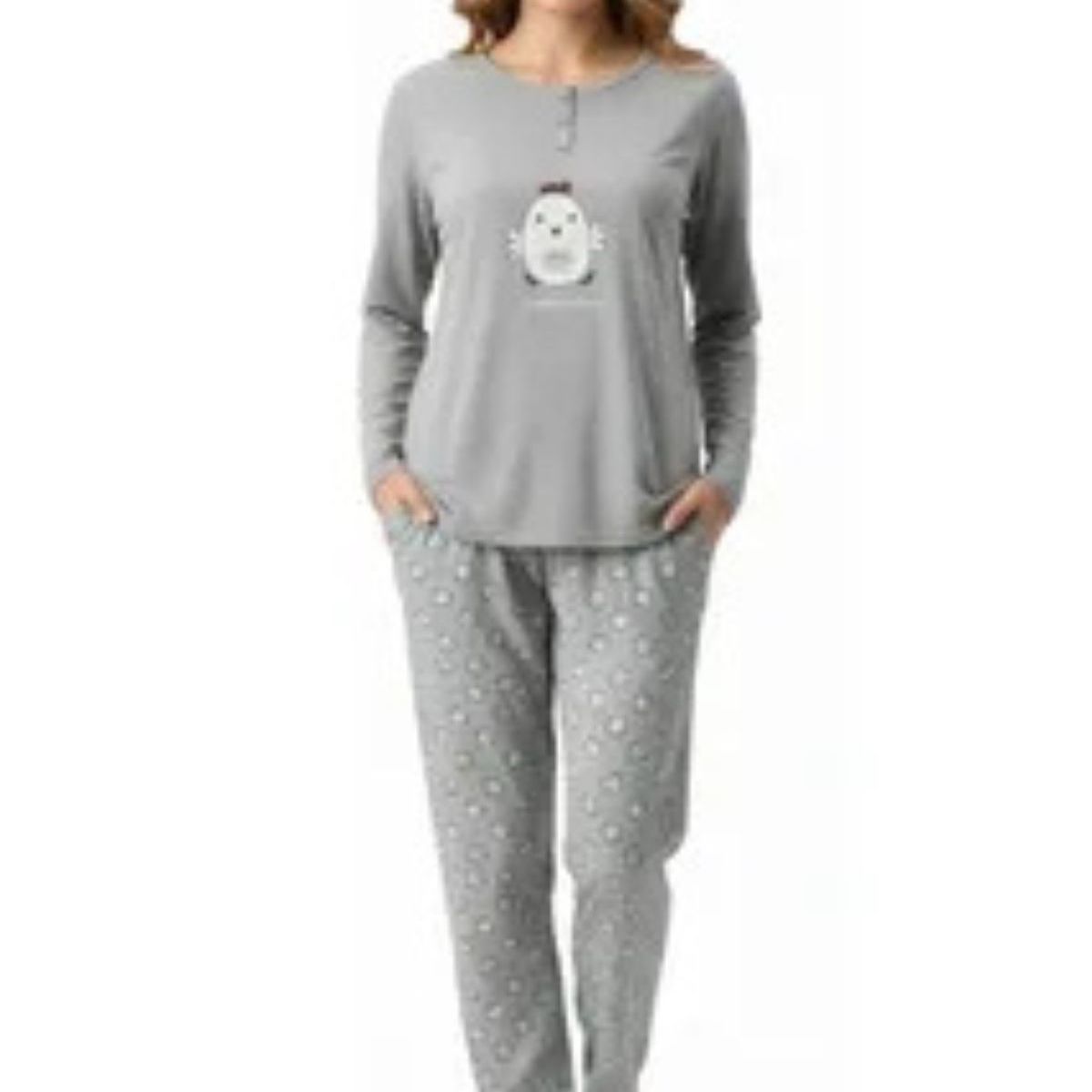 LOOK SHOP - Pijama Mujer Manga Larga. Pantalón Y Polera. Diseños 420