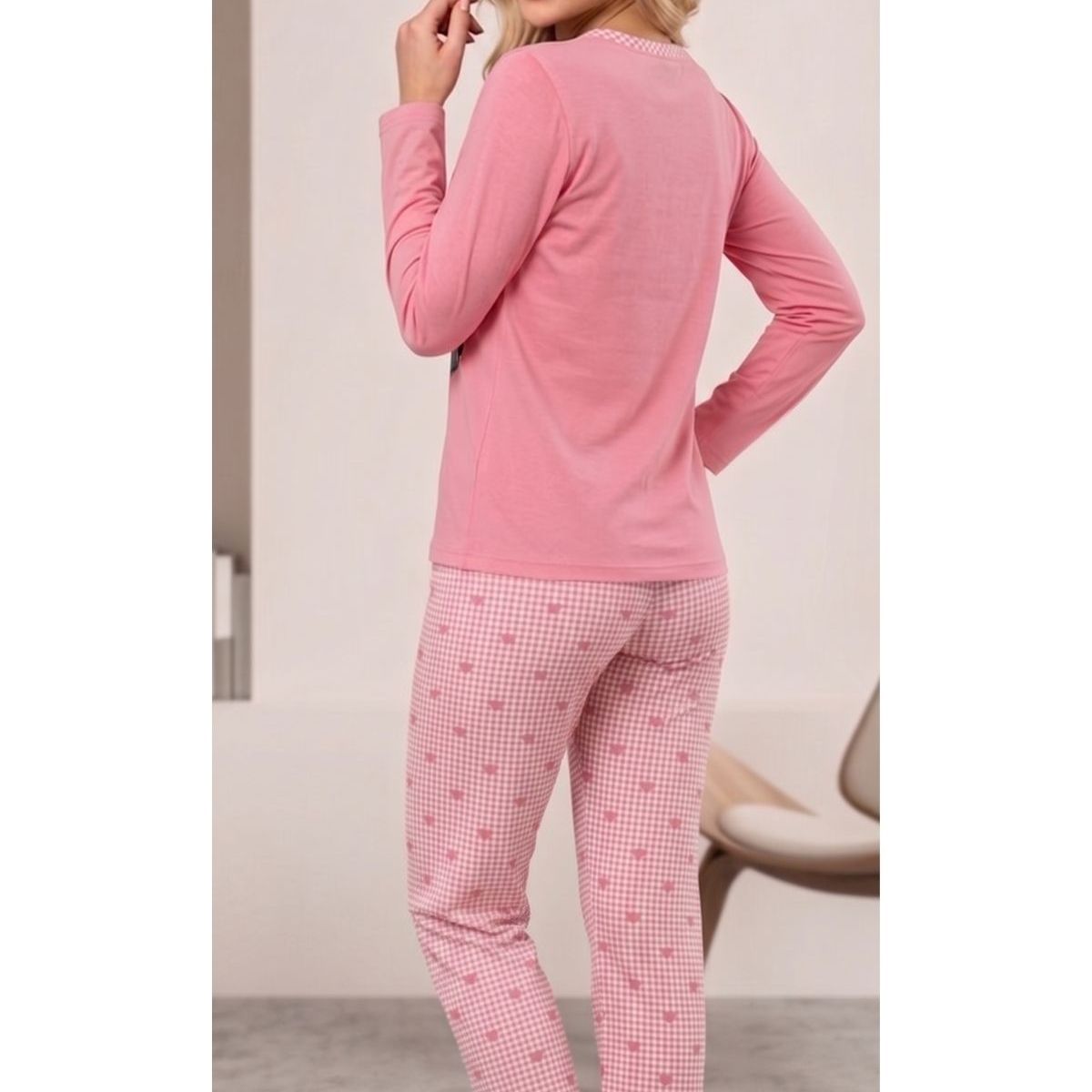 LOOK SHOP - Pijama Mujer Manga Larga. Pantalón Y Polera. Diseños 420
