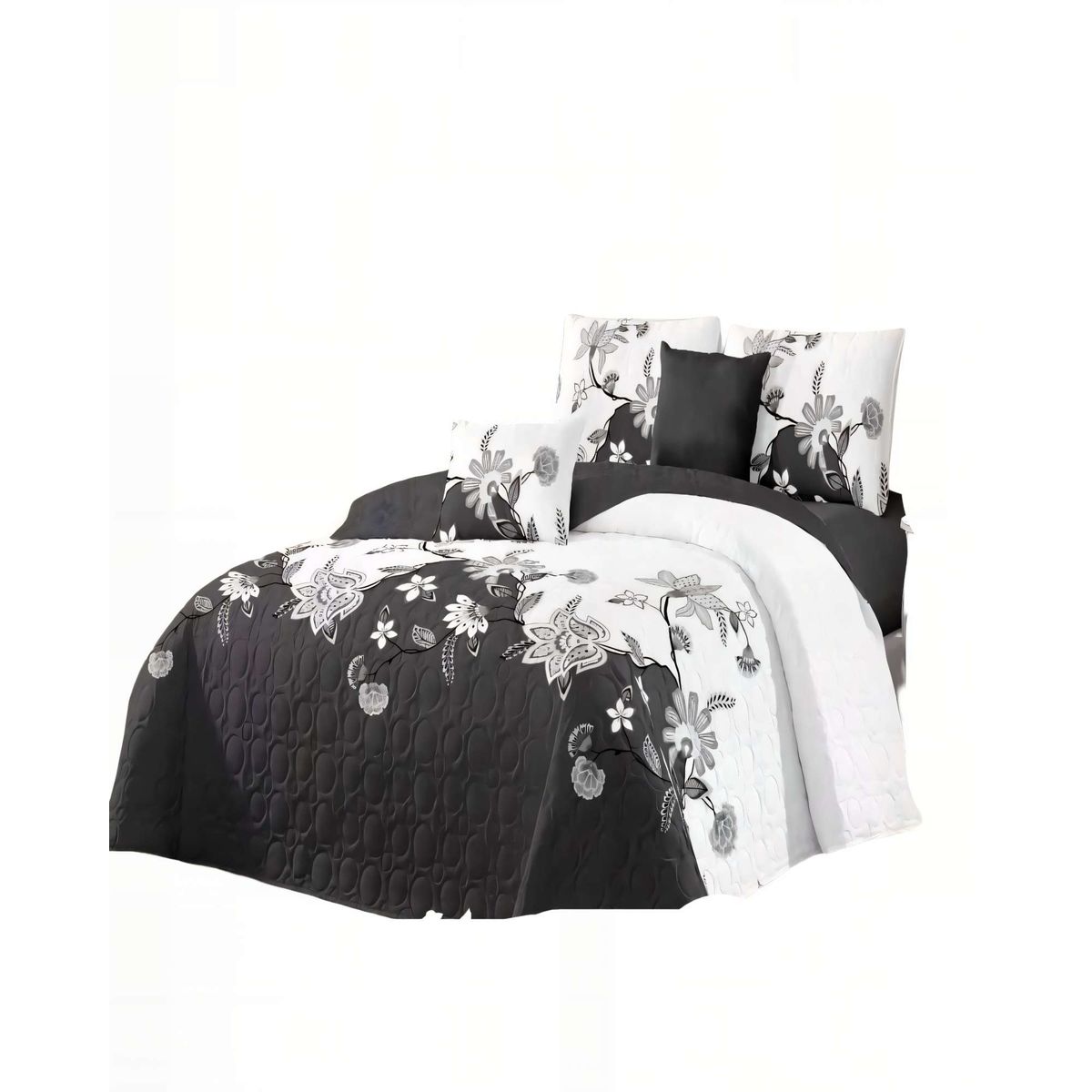 GENERICO - CUBRECAMA QUILT DE VERANO 1,5 PLAZAS CON DISENO 1