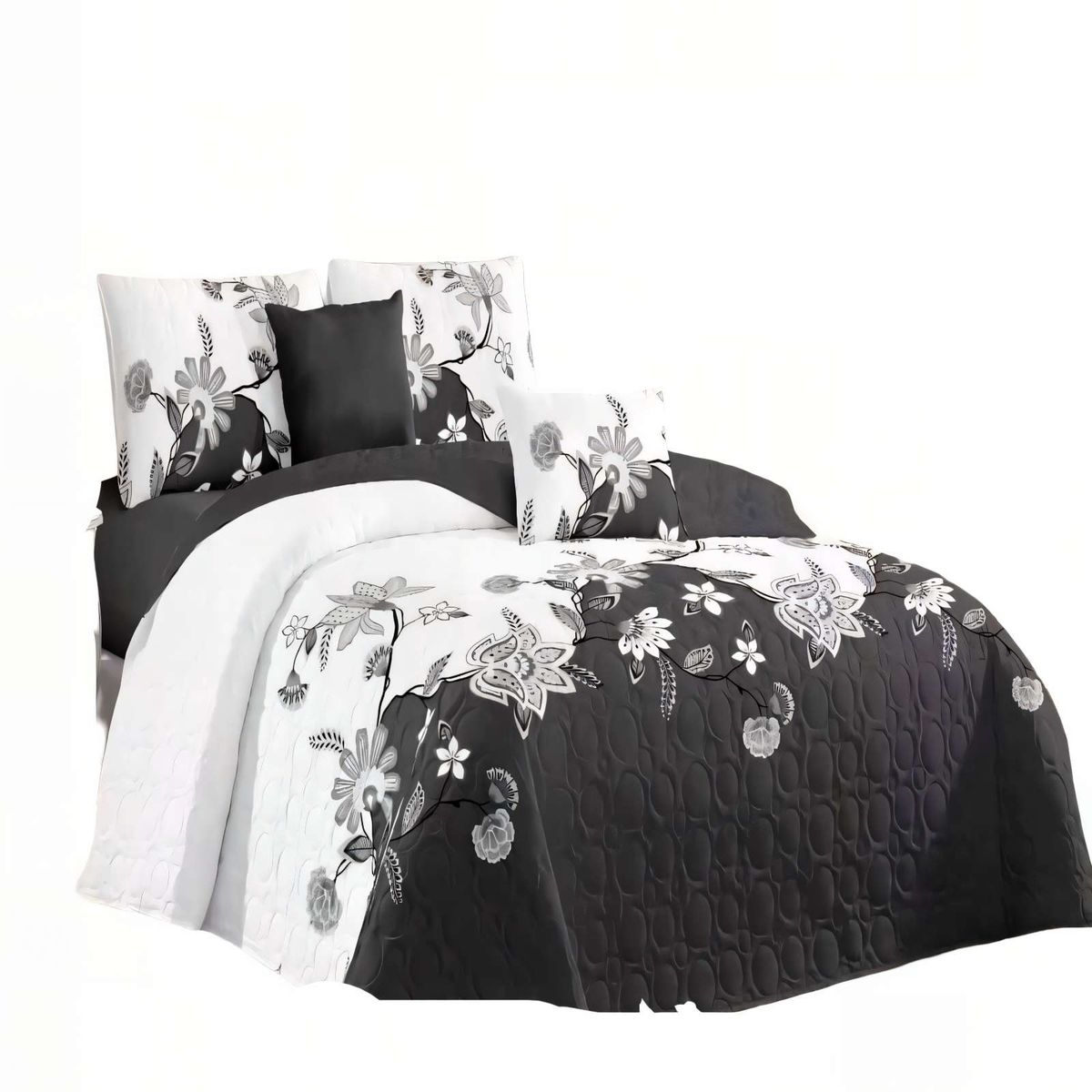 GENERICO - CUBRECAMA QUILT DE VERANO 1,5 PLAZAS CON DISENO 1