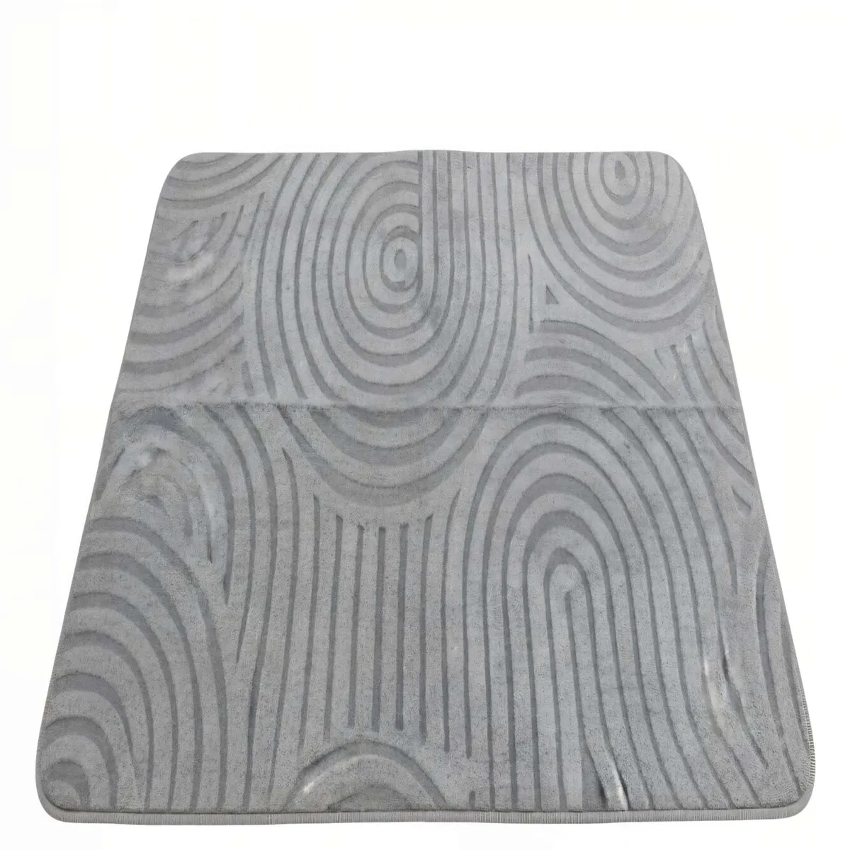 GENERICO - ALFOMBRA TEXTURIZADA COLOR GRIS CLARO