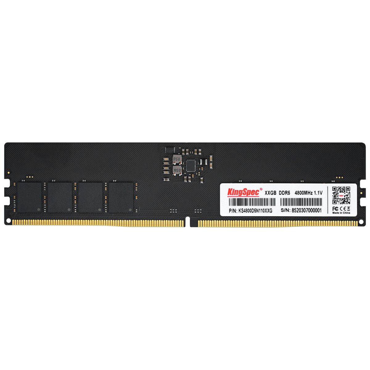 KINGSPEC - DIMM 8 GB - DDR5 4800 MT/s - Kingspec (KS4800D5P11008G)
