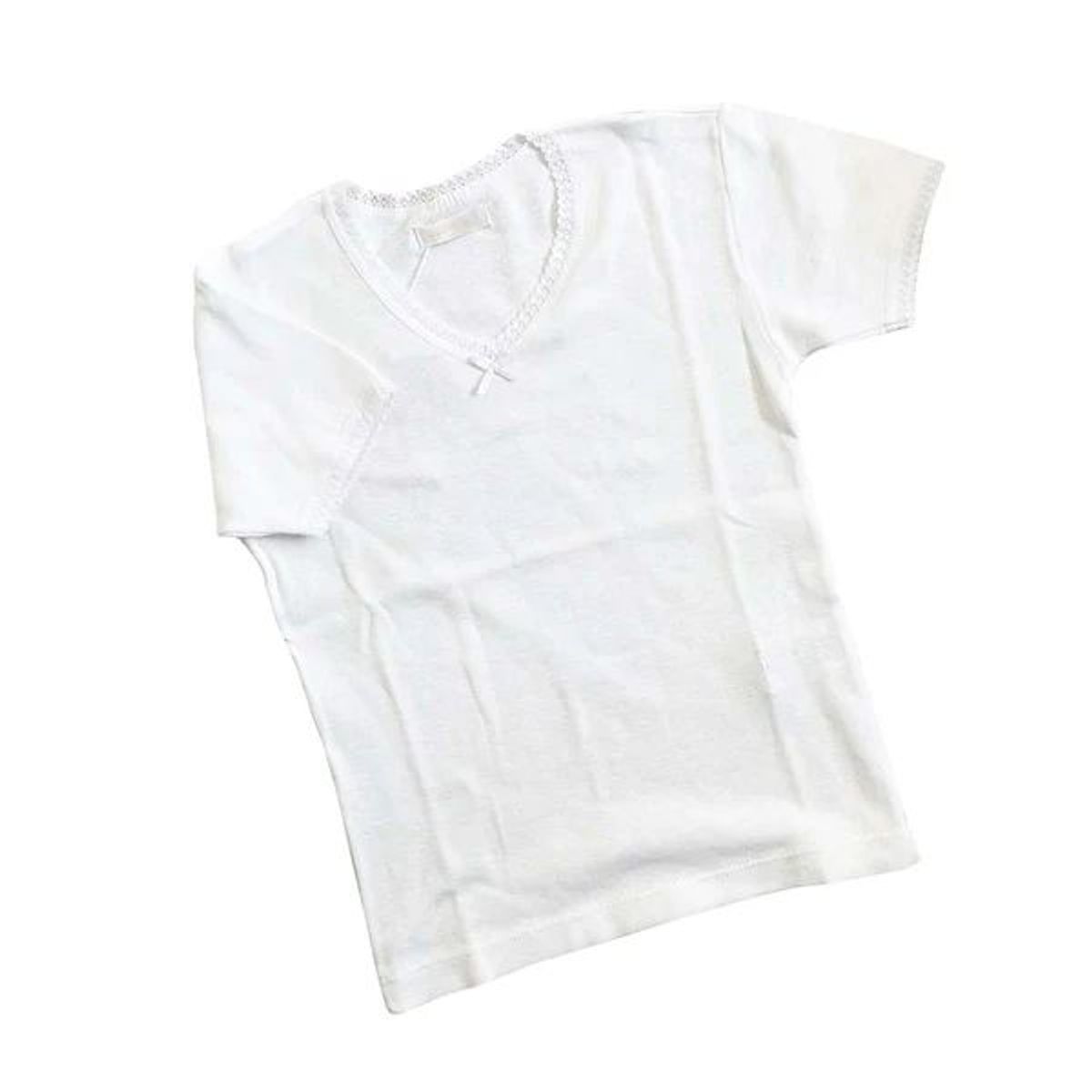 WAWA BABY DESIGN - Camiseta Manga Corta Básica Algodón Pima Niña