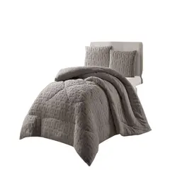 GENERICO - COBERTOR DE INVERNO TEXTURIZADO RH 2 PLAZAS GRIS