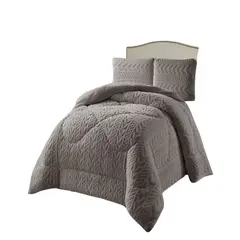 GENERICO - COBERTOR DE INVERNO TEXTURIZADO RM KING GRIS