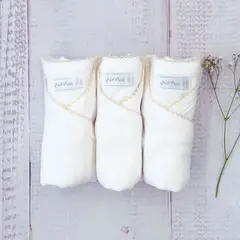 WAWA BABY DESIGN - Pack 3 Bodys Básico Picot Beige