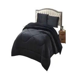 GENERICO - COBERTOR DE INVERNO PLUSH CON CHIPORRO CS 2 PLAZAS NEGRO
