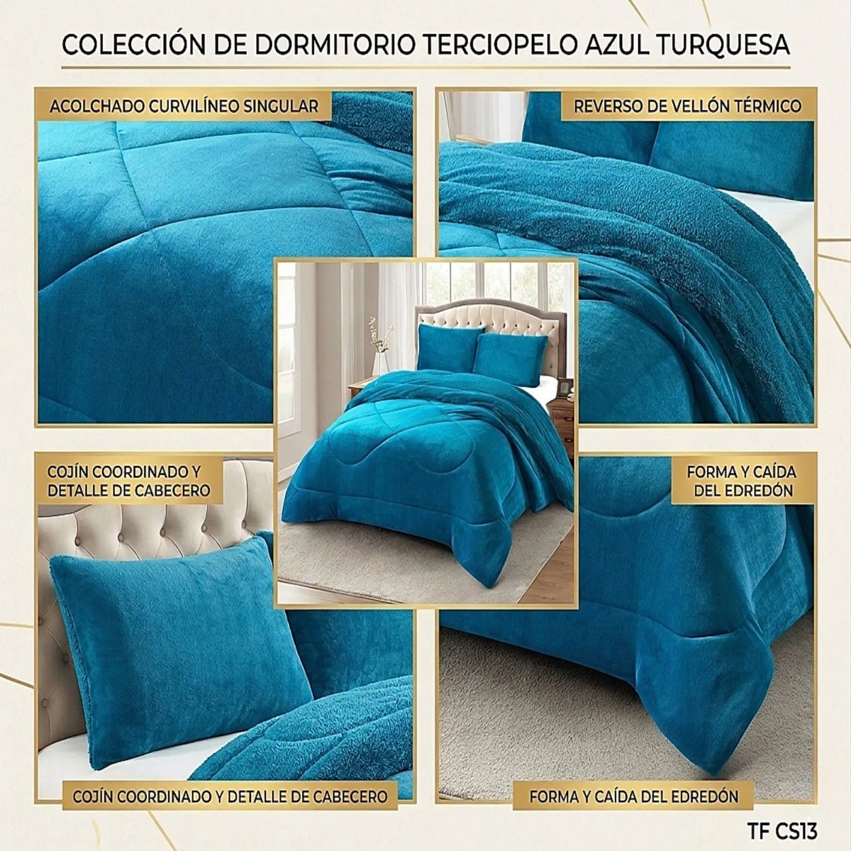 GENERICO - COBERTOR DE INVERNO PLUSH CON CHIPORRO CS 2 PLAZAS CELESTE