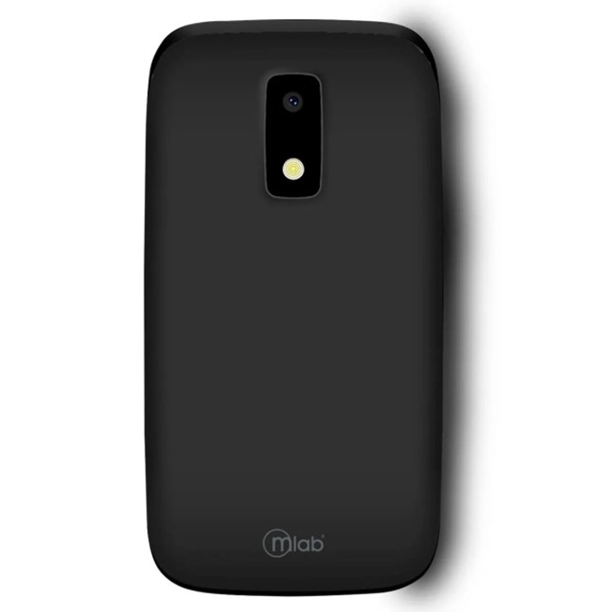 MLAB - Telefono Mlab Celular Adulto Mayor 4G Tipo Almeja Microlab Negro cod9204