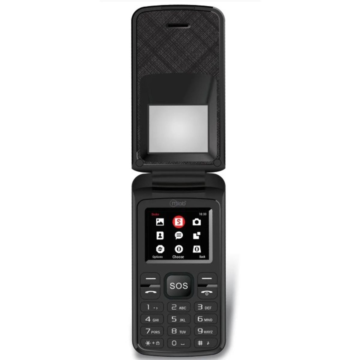 MLAB - Telefono Mlab Celular Adulto Mayor 4G Senior 1.7 Almeja Dual Sim