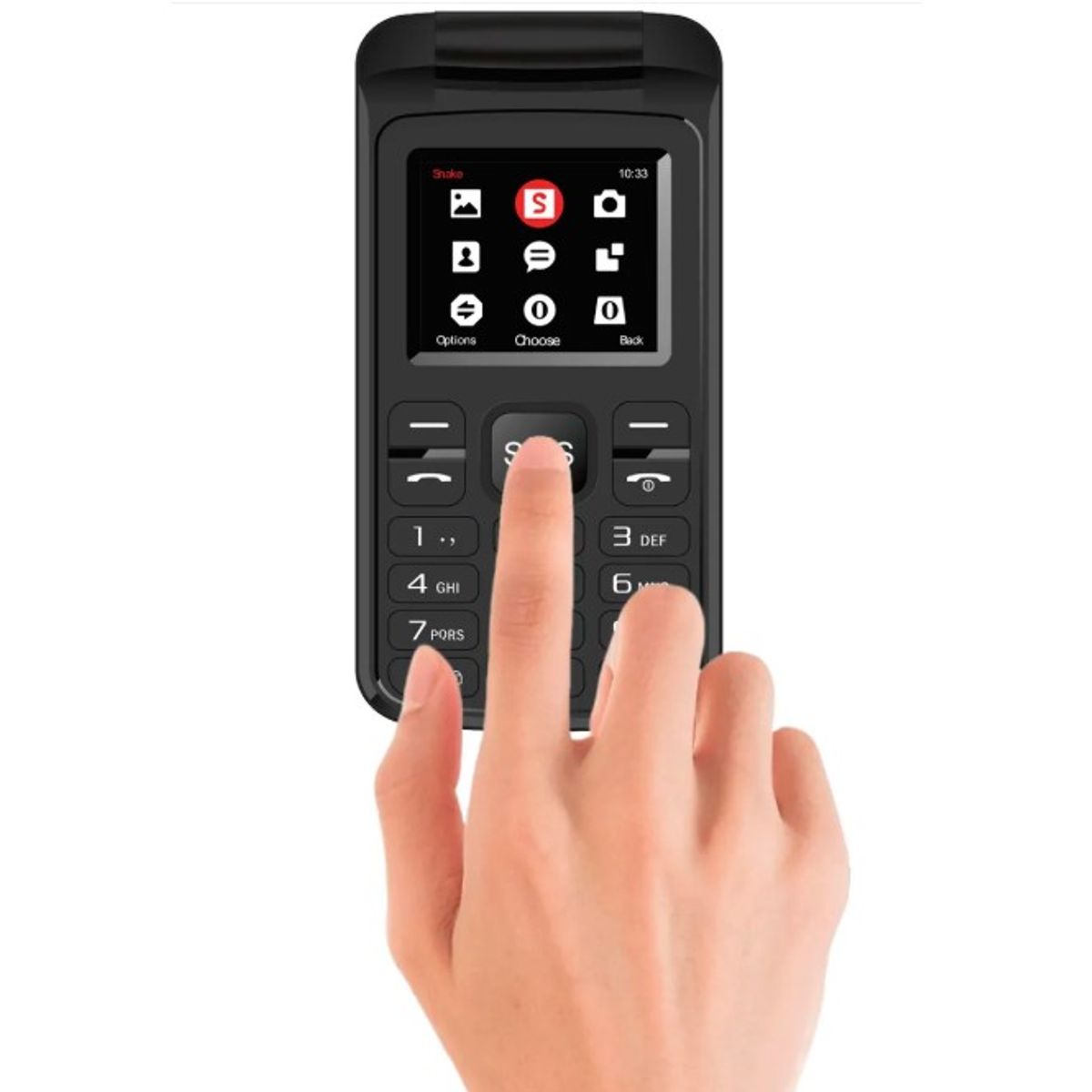 MLAB - Telefono Mlab Celular Adulto Mayor 4G Senior 1.7 Almeja Dual Sim