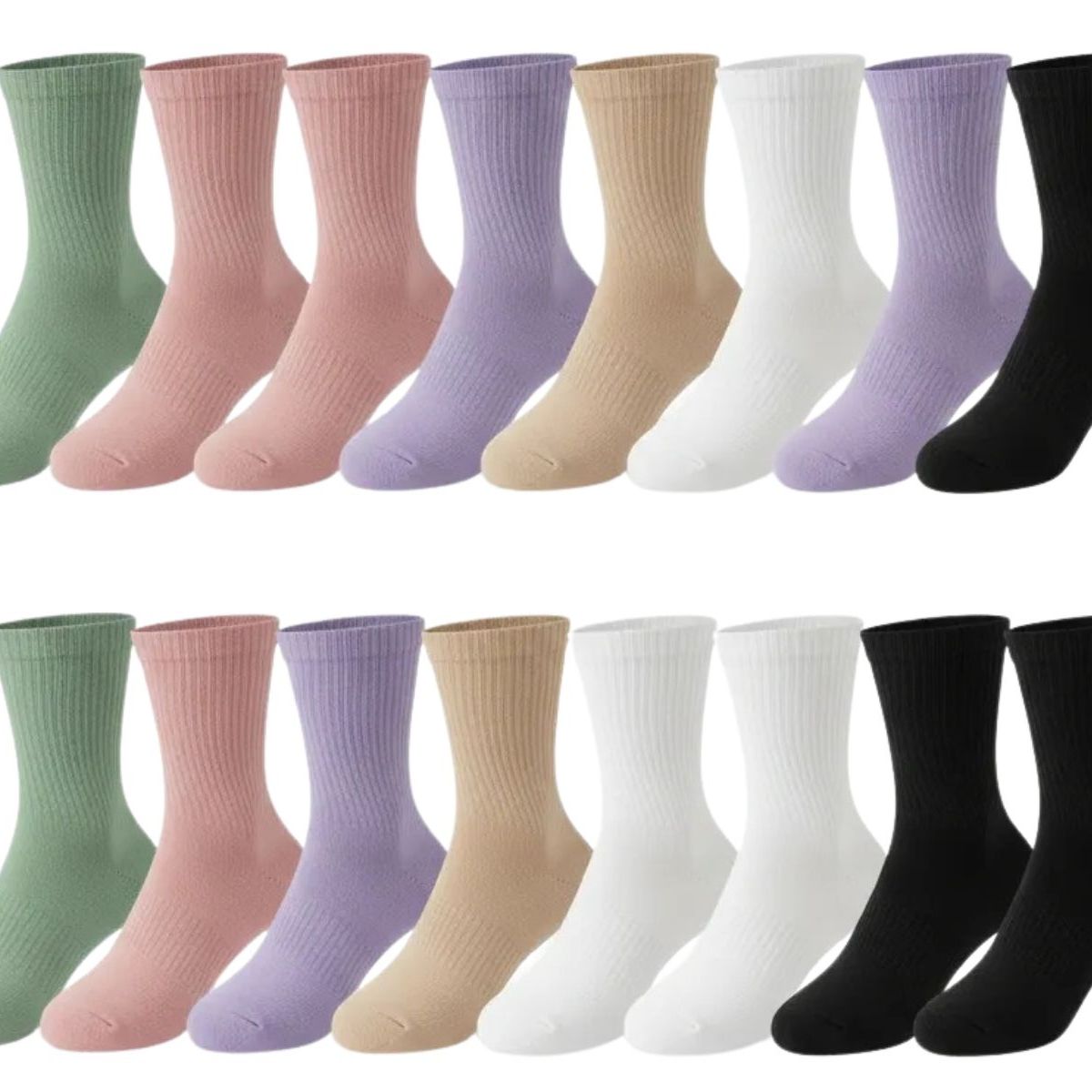 LOOK SHOP - Pack 12 Pares Calceta Deportiva Premium Bambú Algodón. Mujer 212L