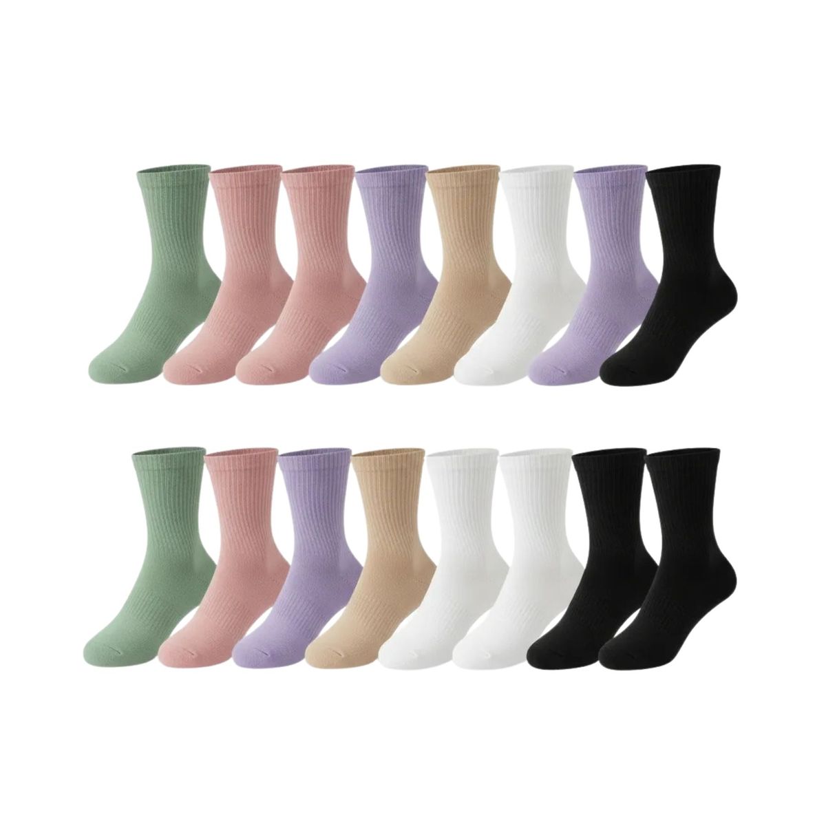 LOOK SHOP - Pack 12 Pares Calceta Deportiva Premium Bambú Algodón. Mujer 212L